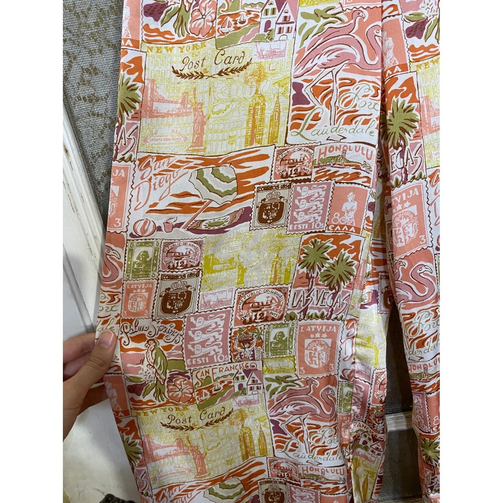 Le Lis Palazzo High Rise Wide-Leg Pants in Tropical Resort Print - Picture 5 of 7
